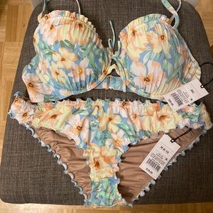 Shade and Shore Floral Bikini NEW